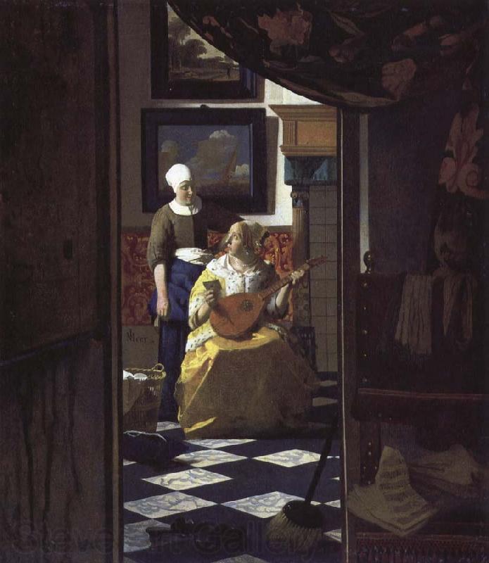 Jan Vermeer letter Norge oil painting art
